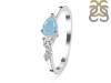 Aquamarine  & White Topaz Ring AQM-RDR-3238.