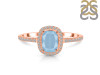 Aquamarine & White Topaz Ring AQM-RDR-3263.