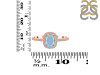 Aquamarine & White Topaz Ring AQM-RDR-3263.