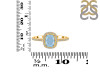 Aquamarine & White Topaz Ring AQM-RDR-3263.
