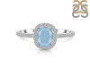 Aquamarine & White Topaz Ring AQM-RDR-3263.