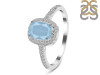Aquamarine & White Topaz Ring AQM-RDR-3263.