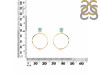 Aquamarine  Raw Crystal & White Topaz Earring AQM-RE-59.