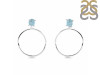 Aquamarine  Raw Crystal & White Topaz Earring AQM-RE-59.