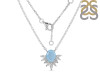 Aquamarine & White Topaz Necklace AQM-RN-72.