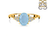 Aquamarine & White Topaz Ring AQM-RR-364.