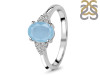 Aquamarine & White Topaz Ring AQM-RR-364.