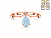 Aquamarine & White Topaz Ring AQM-RR-374.