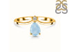 Aquamarine & White Topaz Ring AQM-RR-374.