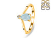 Aquamarine & White Topaz Ring AQM-RR-374.