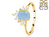 Aquamarine & White Topaz Ring AQM-RR-405.
