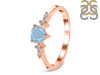 Aquamarine & White Topaz Ring AQM-RR-424.