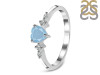 Aquamarine & White Topaz Ring AQM-RR-424.