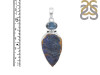 Azurite Druzy/Kyanite Pendant-SP AZR-1-112