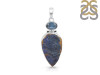 Azurite Druzy/Kyanite Pendant-SP AZR-1-112