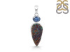 Azurite Druzy/Kyanite Pendant-SP AZR-1-113