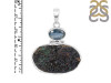 Azurite Druzy/Kyanite Pendant-SP AZR-1-115