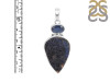 Azurite Druzy/Kyanite Pendant-SP AZR-1-116