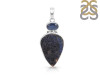 Azurite Druzy/Kyanite Pendant-SP AZR-1-116