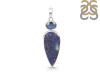 Azurite Druzy/Kyanite Pendant-SP AZR-1-118