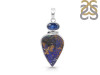 Azurite Druzy/Kyanite Pendant-SP AZR-1-120