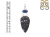 Azurite Druzy/Kyanite Pendant-SP AZR-1-121