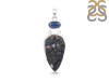 Azurite Druzy/Kyanite Pendant-SP AZR-1-121