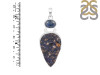 Azurite Druzy/Kyanite Pendant-SP AZR-1-122