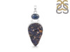 Azurite Druzy/Kyanite Pendant-SP AZR-1-122