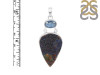 Azurite Druzy/Kyanite Pendant-SP AZR-1-123