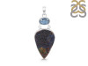 Azurite Druzy/Kyanite Pendant-SP AZR-1-123