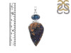 Azurite Druzy/Kyanite Pendant-SP AZR-1-124