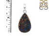 Azurite Druzy Pendant-SP AZR-1-43