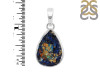 Azurite Druzy Pendant-SP AZR-1-47