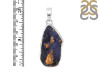 Azurite Druzy Pendant-SP AZR-1-89