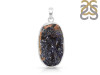 Azurite Druzy Pendant-SP AZR-1-92