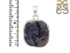 Azurite Druzy Pendant-SP AZR-1-95