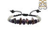 Amethyst / Pearl / Green Amethyst Beaded Bracelet BDD-11-101