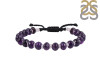 Amethyst / Moonstone Beaded Bracelet BDD-11-119