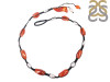 Carnelian/Pearl Beaded Necklace BDD-12-1623