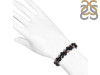Dalmatian / Black Obsidian Beaded Bracelet BDD-11-140