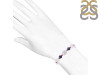 Glass / Lapis / Red Coral Beaded Bracelet BDD-11-148