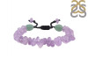 Amethyst / Green Aventurine Beaded Bracelet BDD-11-163
