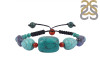 Carnelian / Tibetan Turquoise / Sodalite Beaded Bracelet BDD-11-167