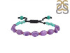 Amethyst / Green Onyx Beaded Bracelet BDD-11-168