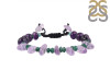 Amethyst / Green Onyx Beaded Bracelet BDD-11-175