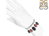 Lava / Sunstone / Black Spinel Beaded Bracelet BDD-11-177