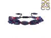 Lapis / Red Coral Beaded Bracelet BDD-11-178