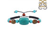 Turquoise Tibetan / Turquoise / Carnelian / Tiger Eye Beaded Bracelet BDD-11-179