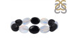 Black Spinel / Synthetic Opalite Beaded Bracelet BDD-11-180